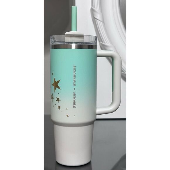 Stanley x Starbucks Thailand Exclusive 2024 Star Green White 30oz Tumbler - Picture 2 of 5